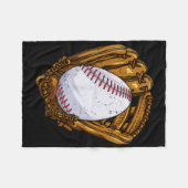 Grappig Easter Egg Baseball Egg Hunting Paasdag M Fleece Deken (Voorkant (Horizontaal))