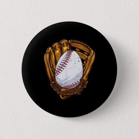 Grappig Easter Egg Baseball Egg Hunting Paasdag M Ronde Button 5,7 Cm (Voorkant)