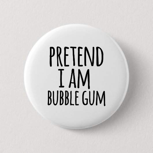 Grappig Easy Lazy Halloween doen alsof ik ben Bubb Ronde Button 5,7 Cm (Voorkant)