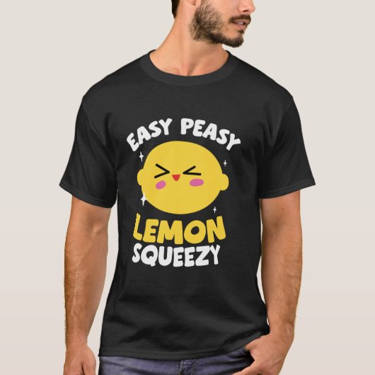 Grappig Easy Peasy Lemon Squeezy Verfrissende limo T-shirt (Voorkant)