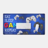Grappig Eat, Slaap, Spel, Herhaal Gamer Bureaumat (Keyboard & Muis)