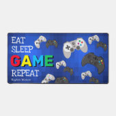 Grappig Eat, Slaap, Spel, Herhaal Gamer Bureaumat (Voorkant)
