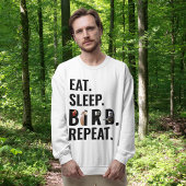 Grappig Eat Slaap Vogel Herhaal Birdwatcher Trui