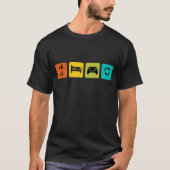 Grappig Eat Sleep Game Herhaal T voor Video Games  T-shirt (Voorkant)