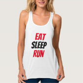 Grappig! Eat Sleep Run Tanktop (Voorkant)