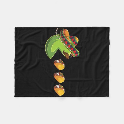 Grappig Eatingtacos Cinco De Mayo Boys Kinder Boys Fleece Deken (Voorkant (Horizontaal))