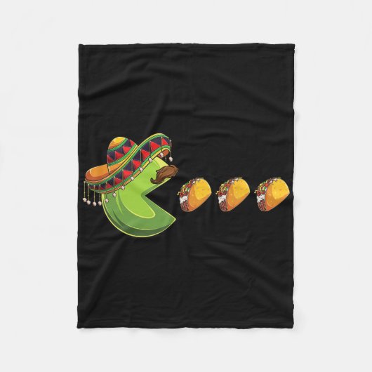 Grappig Eatingtacos Cinco De Mayo Boys Kinder Boys Fleece Deken (Voorkant)