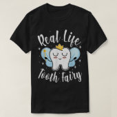 Grappig echt levensfeilbaar tandheelkundig ontwerp t-shirt (Design voorkant)