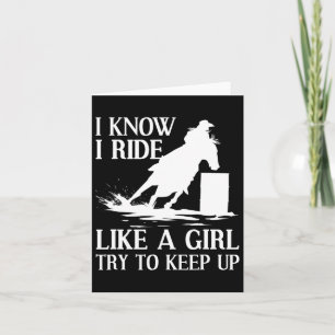 Grappig Echt Racing Gift voor Vrouwen Meisjes Paar Kaart