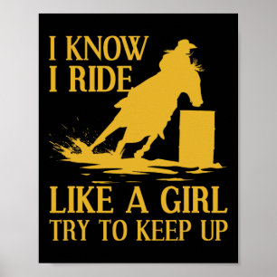 Grappig Echt Racing Gift voor Vrouwen Meisjes Paar Poster