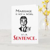 Grappig Echtscheiding Joke Wenskaart Kaart (Gele Bloem)