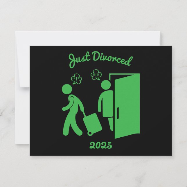 Grappig echtscheiding sympathie partij (Voorkant)