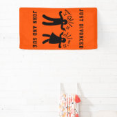 Grappig echtscheiding sympathie partij spandoek (Insitu)