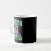Grappig Ed Engels Bulldog Halloween, Boodog Ghost Koffiemok (Voorkant links)