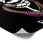 Grappig Edgar Allan Poe Mardi Gras Mashup 1 Poster (Hoek)