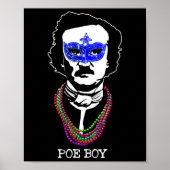 Grappig Edgar Allan Poe Mardi Gras Mashup 1 Poster (Voorkant)