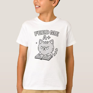 Grappig Edgy kattenboek T-shirt