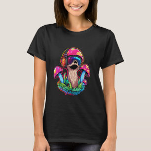 Grappig EDM Sloth Mushroom Art Summer Rave T-shirt