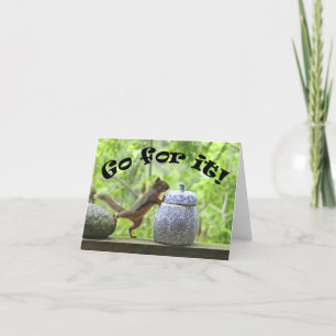 Grappig eekhoorn Afbeelding ~ Ga ervoor! Kaart