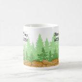 Grappig eekhoorn op een mobiele telefoon pinda's C Koffiemok (Center)