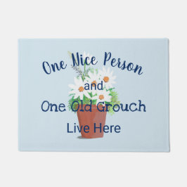 Grappig! Een aardige persoon, een oude Grouch leef Deurmat