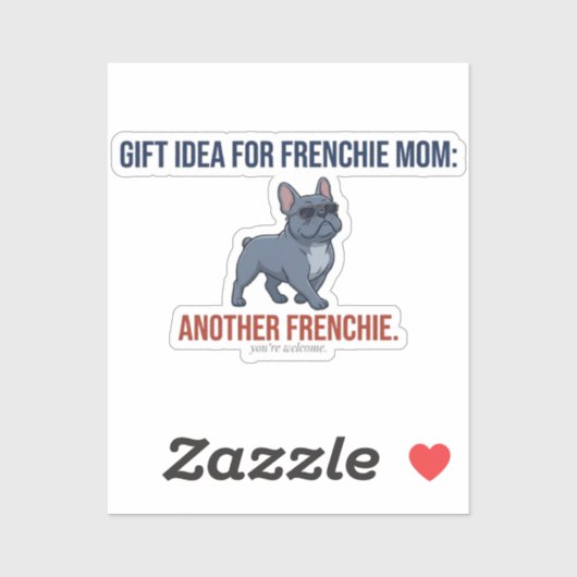 Grappig Een Ander Franse Gift Idee Hond Moeder Gif Sticker (Vel)