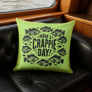 Grappig Een Crappie Dag Gevist Kussen