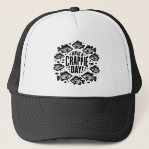 Grappig Een Crappie Dag Gevist Trucker Pet