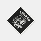 Grappig een goede dag begint met golfkarretjes bie servet (Hoek)