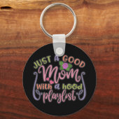 Grappig een goede moeder die het beste voor mam is sleutelhanger (Voorkant)