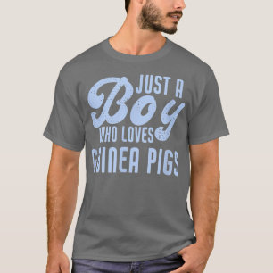 Grappig een jongen die van de cavia's houdt t-shirt