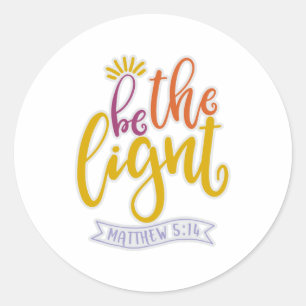 Grappig een licht in deze wereld ronde sticker