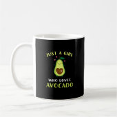 Grappig een meisje dat van Avocado houdt Koffiemok (Links)