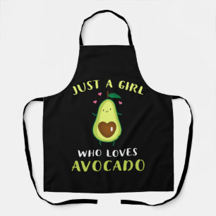 Grappig een meisje dat van Avocado houdt Schort