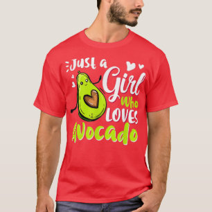 Grappig een meisje dat van Avocado houdt voor Avoc T-shirt