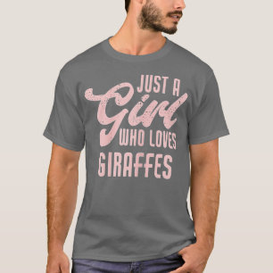 Grappig een meisje dat van Giraffes houdt T-shirt