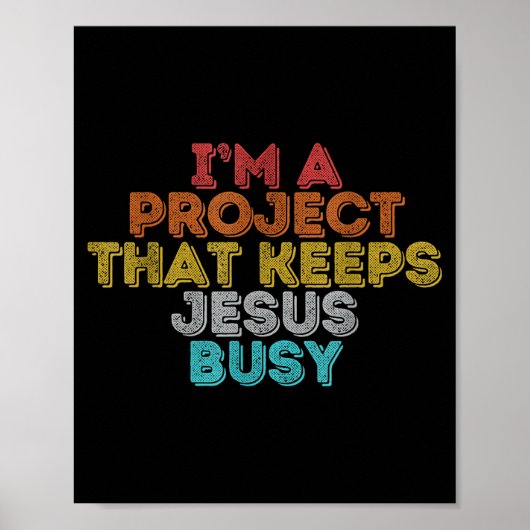 Grappig een project dat Jezus bezighoudt christen Poster (Voorkant)