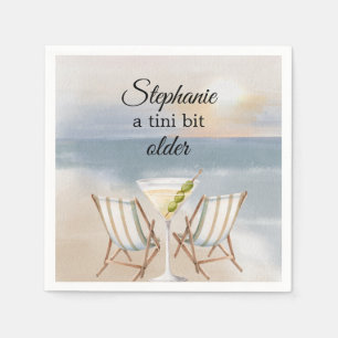 Grappig Een Tini Beetje Ouder Beach Party 50ste Ve Servet