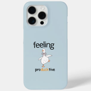 Grappig Eend Aangepaste Tekst Gevoel Productief Bl iPhone 15 Pro Max Hoesje
