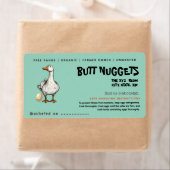 Grappig Eend Butt Nuggets Ei Karton Label (Insitu)