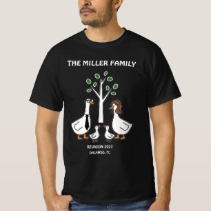 Grappig Eend Familie Reünie T-shirt - Op Maat Gema