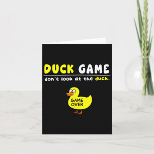Grappig Eend Game Kijk Niet Game Over Jongens Meis Kaart