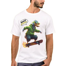 Grappig Eend Graphic T-shirt voor Skaters & Trendy
