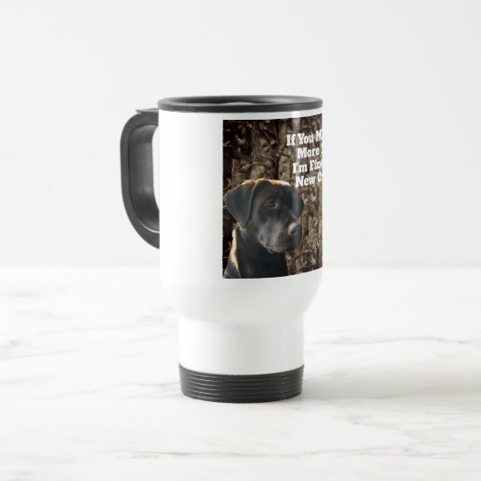 Grappig Eend Jagen Chocolade Lab Camo Koffie Mok (Voorkant links)