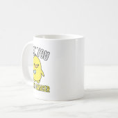 Grappig eend je borstkanker bewustzijn overleven koffiemok (Voorkant links)