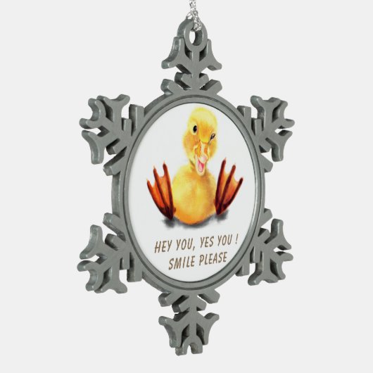 Grappig Eend Kerst Ornament (Links)