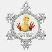 Grappig Eend Kerst Ornament (Voorkant)