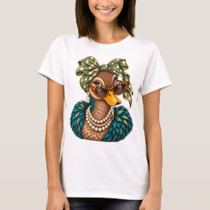Grappig Eend Shirt, Glamoureuze Eend Grafische T-s T-shirt