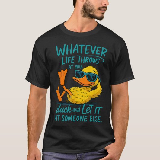 Grappig Eend Shirt Meme Quote Graphic T - shirts v (Voorkant)
