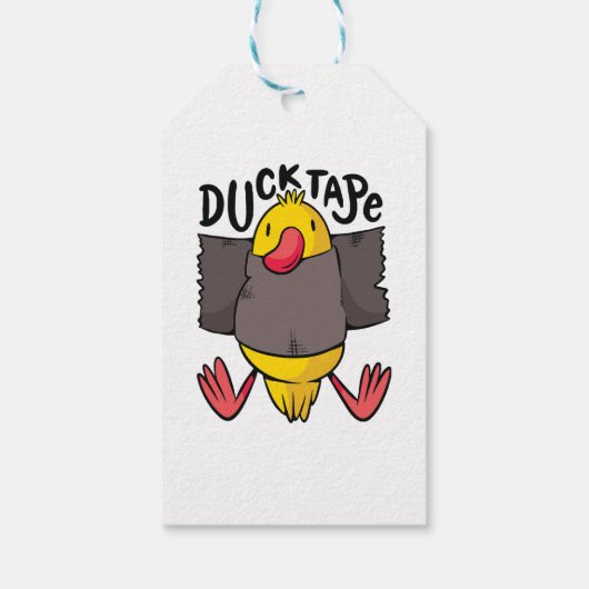 Grappig Eend Tape Cadeaulabel (Achterkant)